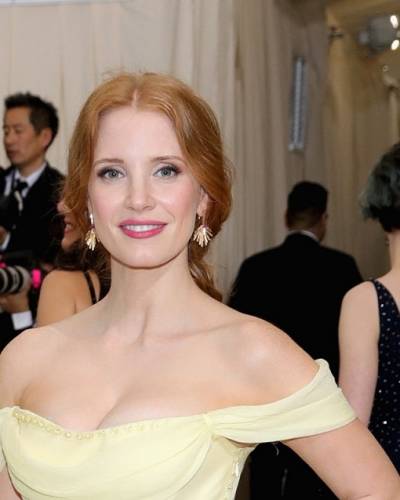 Jessica Chastain shines in Piaget at the 2017 Met Ball.