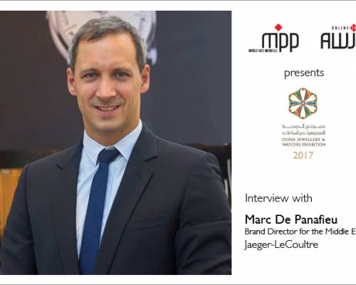 Marc De Panafieu, Brand Director for the Middle East, Jaeger-LeCoultre