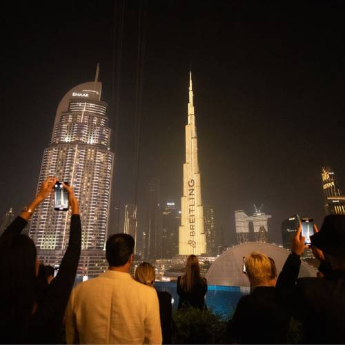 Breitling lights up Burj Khalifa and Riyadh Boulevard with new Navitimer 36, 32 Campaign