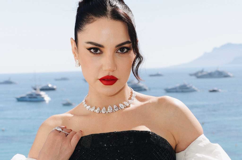 DORRA ZARROUK SHINES IN MESSIKA AT THE 77TH ANNUAL CANNES FILM FESTIVAL  