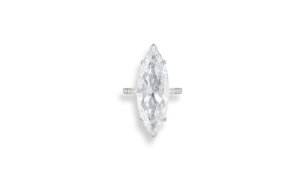 الماس بقطع كمثري وماركيز (خاتم من مجموعة Chopard Exceptional Stones)