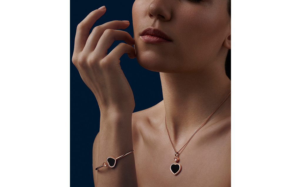 Happy Hearts pendant and Happy Hearts bangle by Chopard