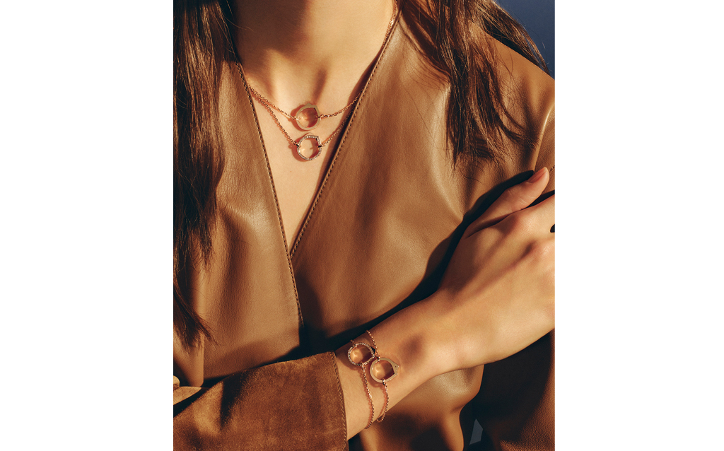 Antifer pendant and Antifer bracelet by Repossi