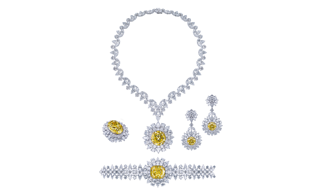 Dragon Yellow and White Diamond Suite by Mouawad