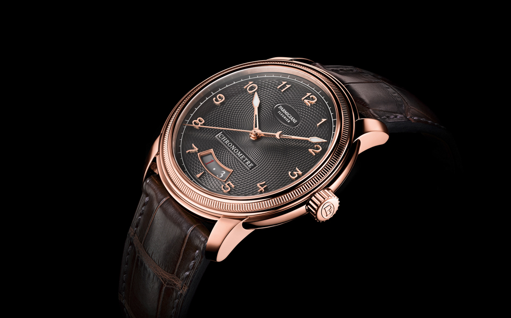 Parmigiani Fleurier unveiled the Toric Chronomètre, a contemporary reworking of the first watch designed by Michel Parmigiani, introducing an eye-catching dial decorated to evoke the spiral pattern of a pine cone. The red gold case houses the COSC-certified PF441 proprietary calibre, which measures the passage of time in its most elemental form: hours, minutes, seconds and date. All of the components have been meticulously decorated to Haute Horlogerie standards.