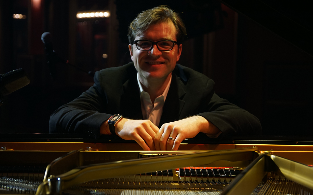 Joachim Horsleywearing his Corum Golden Bridge