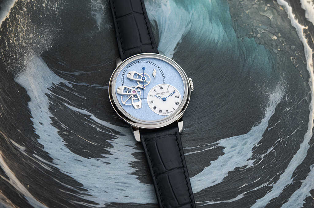 Arnold & Son Unveils DSTB 42 in Red Gold Mint Green and Platinum Ascot Blue Editions