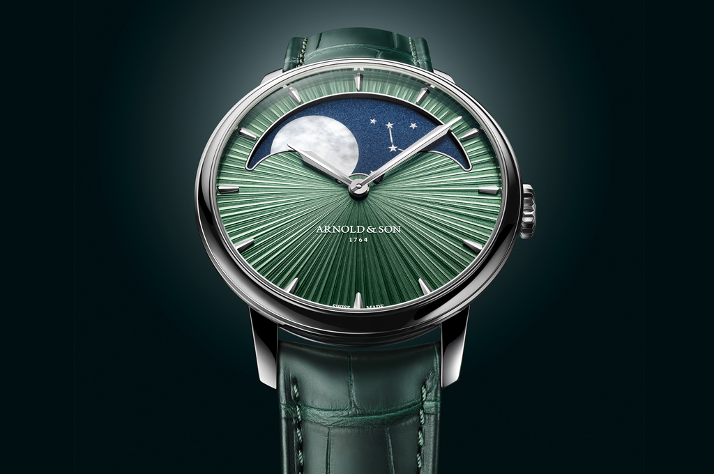 Arnold & Son launches the Perpetual Moon 41.5 Platinum, Fern Green edition