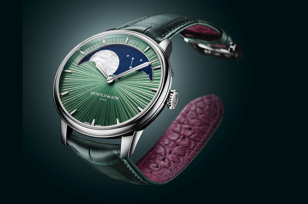 Arnold & Son launches the Perpetual Moon 41.5 Platinum, Fern Green edition