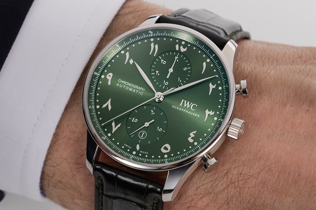 IWC Schaffhausen Introduces Portugieser Chronograph with Arabic Dial