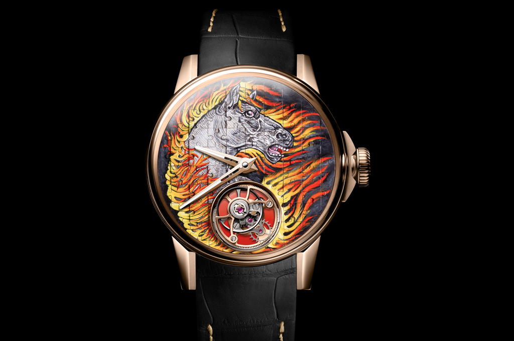 Louis Moinet Marks the Year of the Horse with the Tourbillon Puzzle Fire Horse