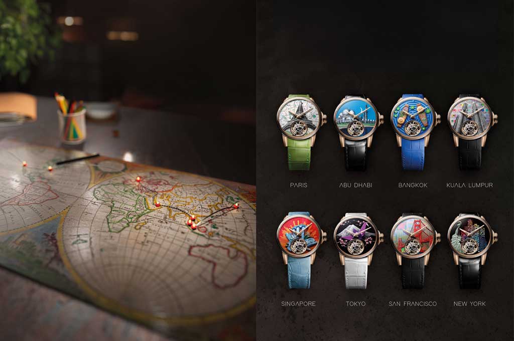 Around the world in 8 days by Louis Moinet