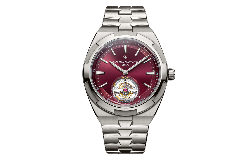 Vacheron Constantin Introduces the Overseas Titanium Tourbillon with Deep Red Dial